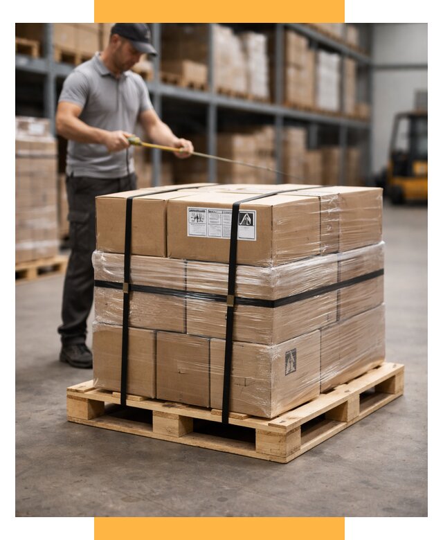 Упаковка и паллетирование грузов от 3615 р. | СетСервис-Крб