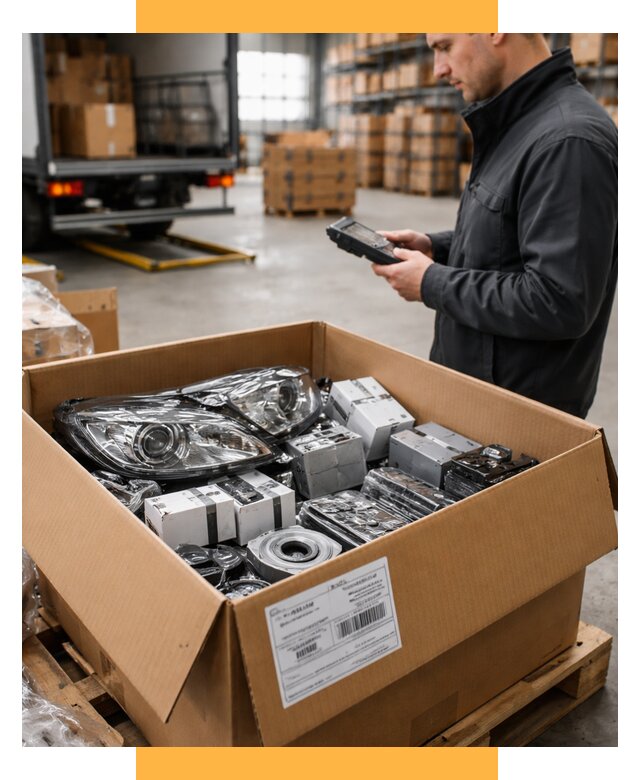 Доставка автозапчастей из Европы под ключ от 12911 р. | СетСервис-Крб