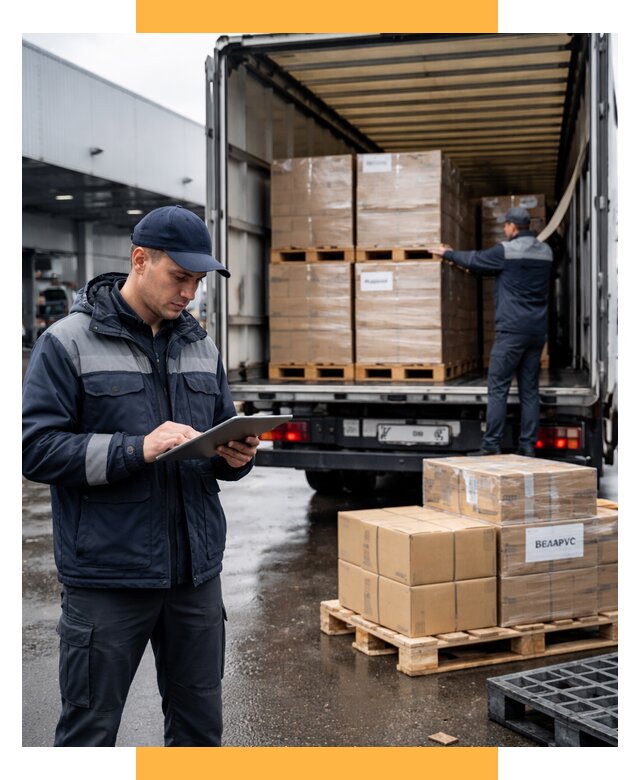 Доставка грузов из Беларуси от 15494 р. логистика СетСервис-Крб